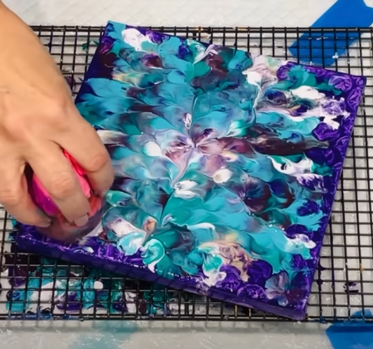 UNIQUE Wax paper + acrylic PAINT Special Effects!