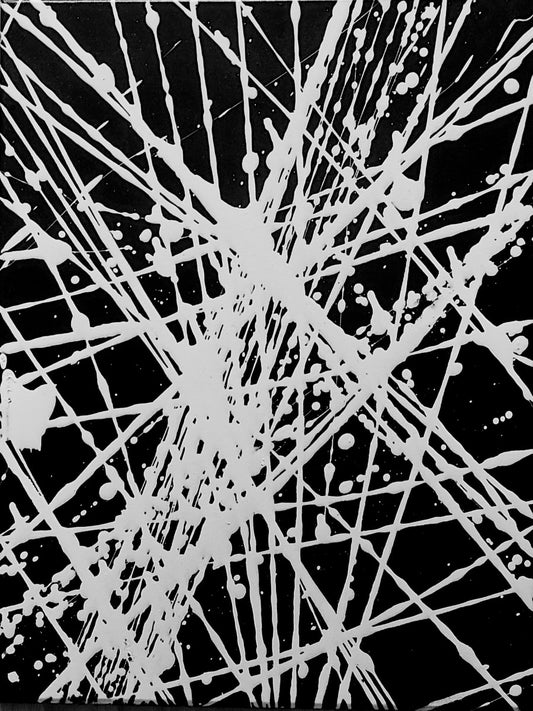 Black & White Pendulum Painting