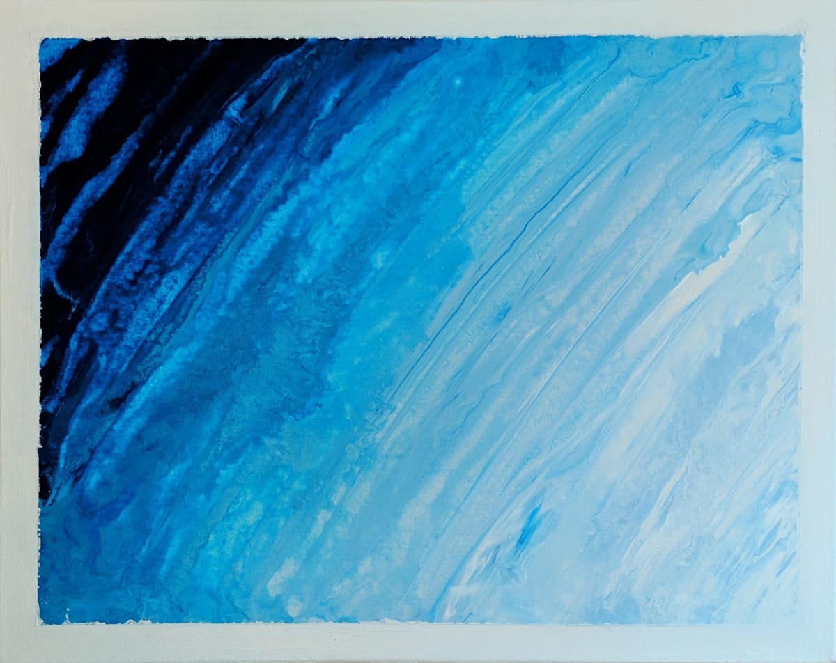 'Azul Rica' Acrylic Ocean Scene / Beach Scene / Abstract