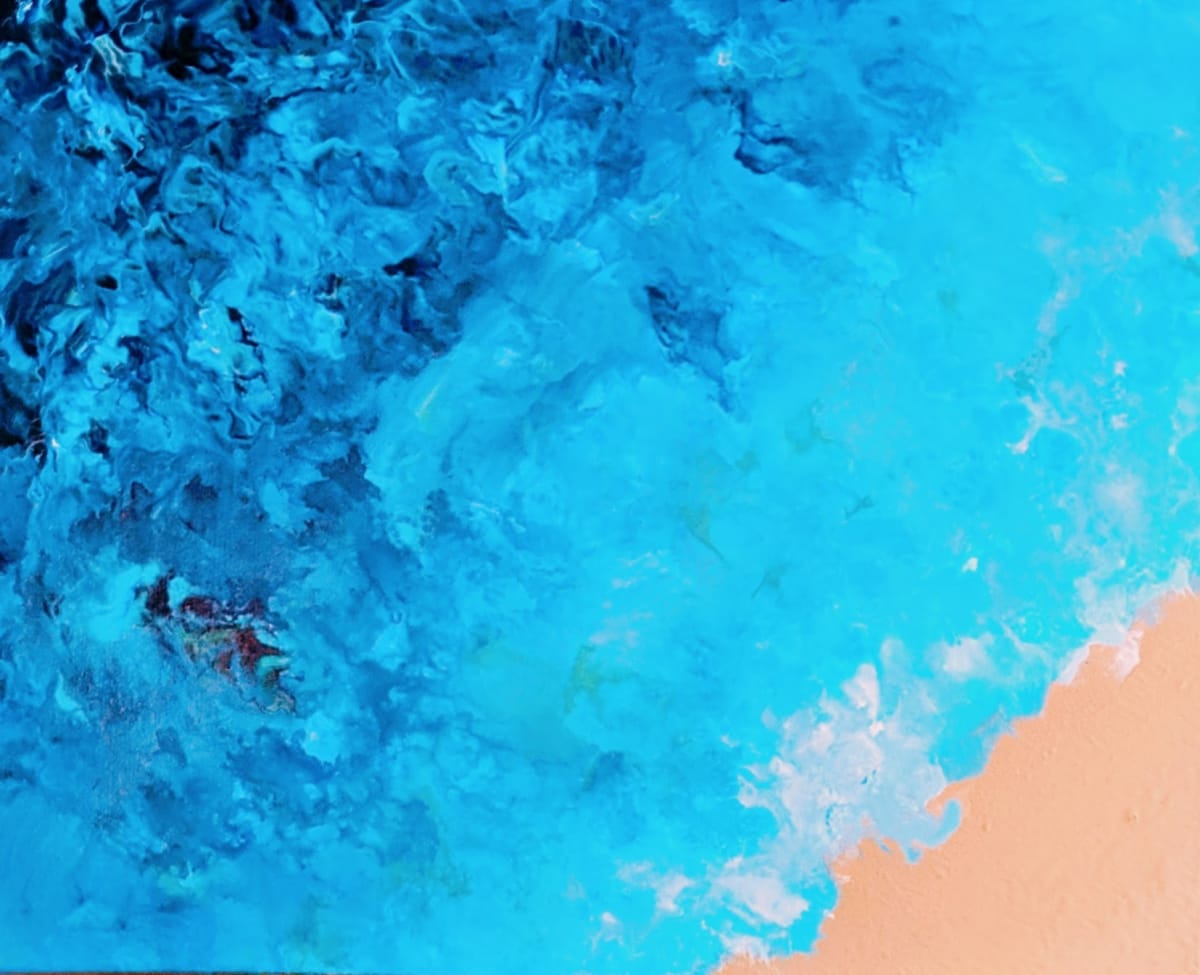 'Oceanview' Acrylic Ocean Scene | Beach Scene