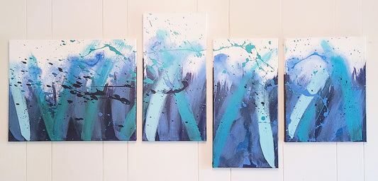 'The Dance' - Original Quadriptych Acrylic Painting