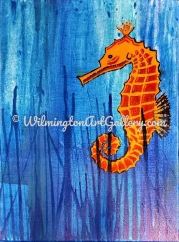 'Seahorse-y' original Acrylic artwork